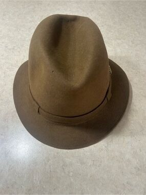 Vintage Adam Fifth Avenue Quality Brown Fedora Hat Size 7 1/8 USA Made Men’s